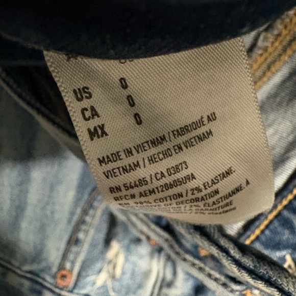 Set of 2 American Eagle Outfitters Light Blue Denim Jeans - Picture 11 of 12